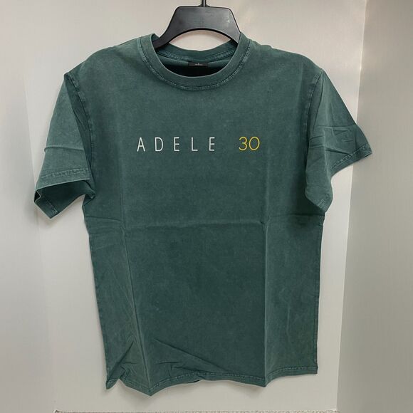 Adele 30 Womens Small Tour Green Acid Wash  Concert Crewneck T-Shirt NIP - Picture 1 of 6